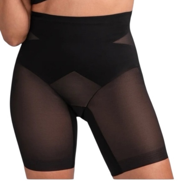 NEW! Honeylove Black mid Shapewear Shorts retail $84 - Picture 1 of 7